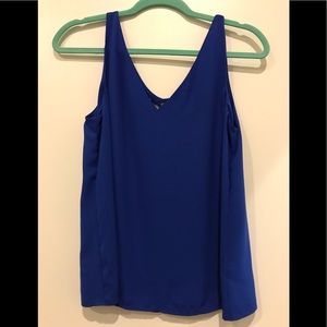Blue Silk Tank